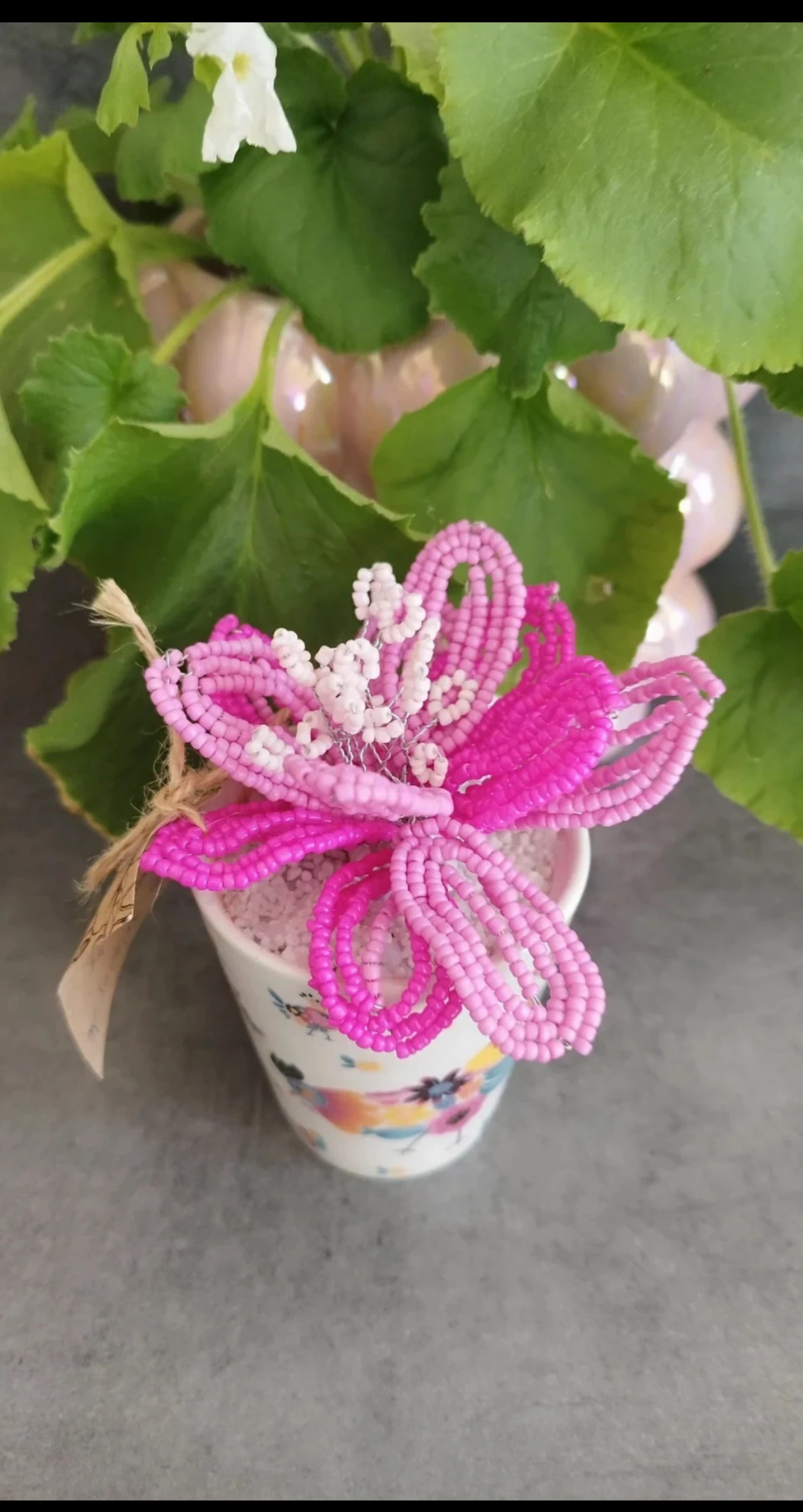 Fleurs en perles fleurs éternelles vintage